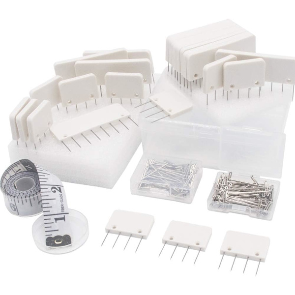 Stickningsblockeringsstiftset, stickningsblockeringsstickor – Set med 25 stickor för blockering av K