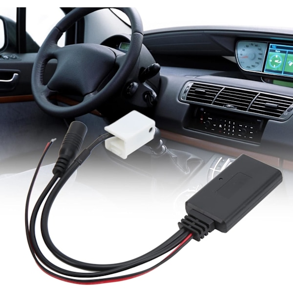 AUX-adapter, Bluetooth 5.0 Bil Ljud AUX-adapter Kabelmodul för C2 C4 C5 C6 C8 för 207 307 407 607 807