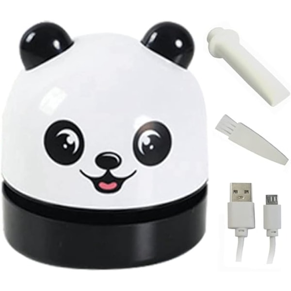 Mini Bærbar Panda USB Håndholdt Bordsmule Sweeper Desktop Vacuum
