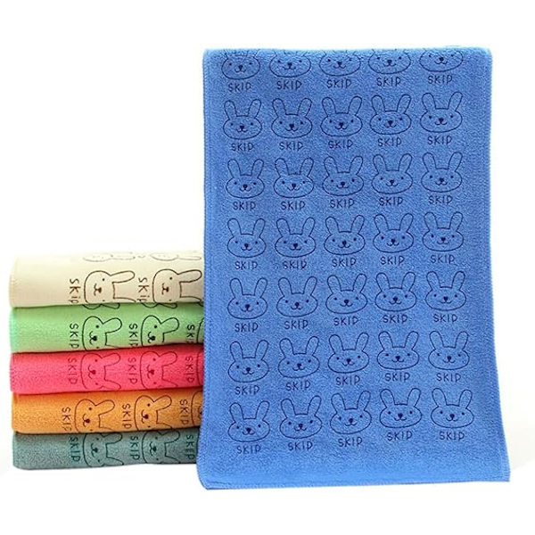 Barne Håndkle Mikrofiber Håndklær Mikrofiber Håndklær Absorberende Håndklær Småbarns Vaskekluter Mikrofiber Vaskeklut Barnehåndklær 19,69\"L x 9,84\"B blå 4stk