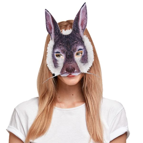 Påskhare mask, fest maskerad dekoration rekvisita, djurmask