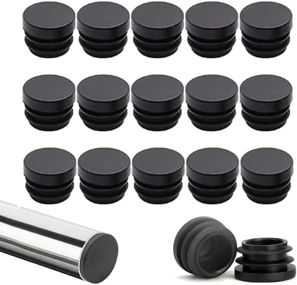 40 stk Plasthette Plugg 19MM Plast Rund Rør Stolbenhette Stolben Pr
