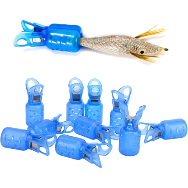 Fiskebläckfiskkrokar Skydd, 10 ST PVC Fiskekroksskydd Bläckfisk Jigg Krok Skyddsfodral Fiskelådor Verktyg