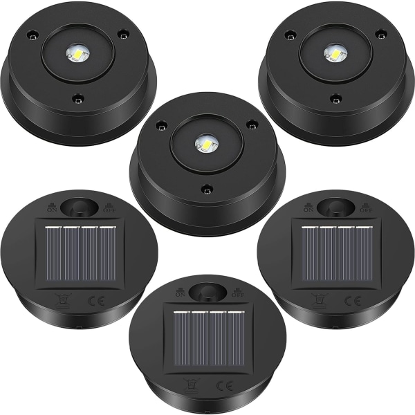 6 st solcellslampor ersättningslumen solcellslykta delar LED solpanel