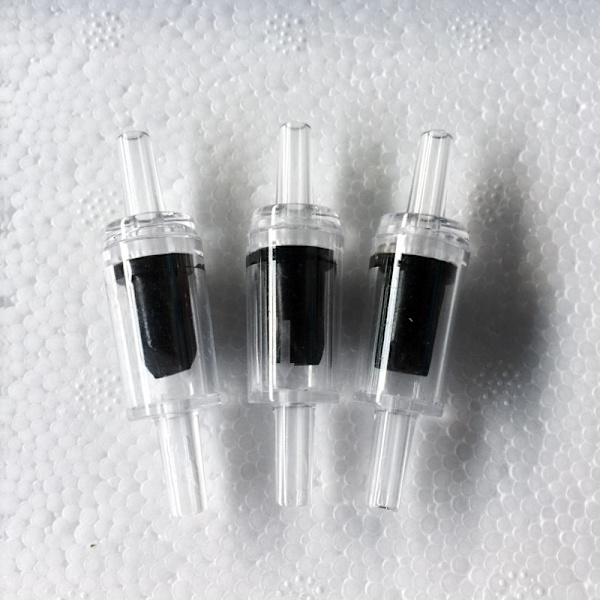Akvarie CO2 Luftpumpe 4mm Envejs Slange Inspektionsventil (10stk)