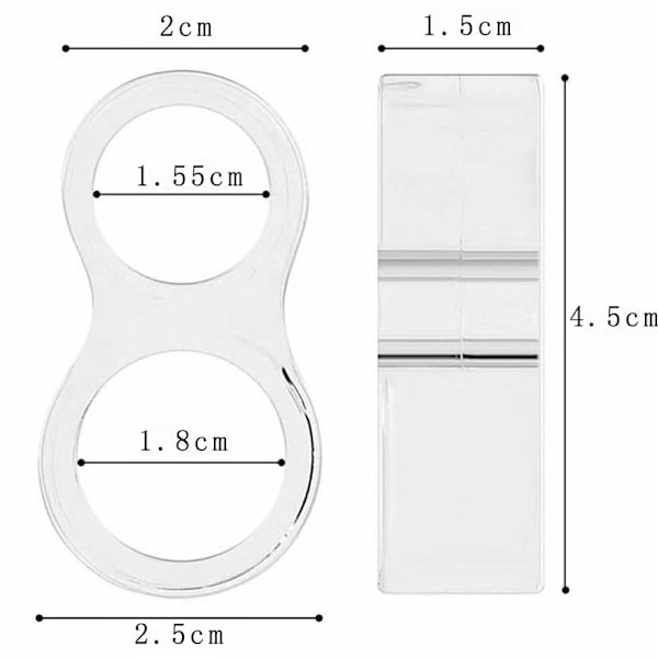 Oven pysäyttimet 10 kpl PVC Ovenkahvan pysäytin Ovenpuskuri Silikoni Ovenkahvan suoja (Läpinäkyvä)
