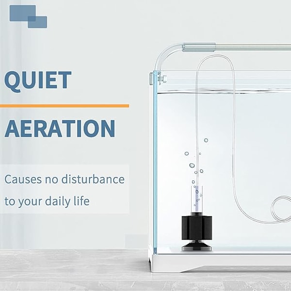 3-pak Akvarie Nano Bio Svampefilter Stille Betta Yngel Rejer og Små