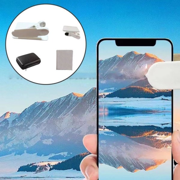 Smartphone Kamera Speil Refleksjon Clip Kit - 2023 Ny Justerbar Pho