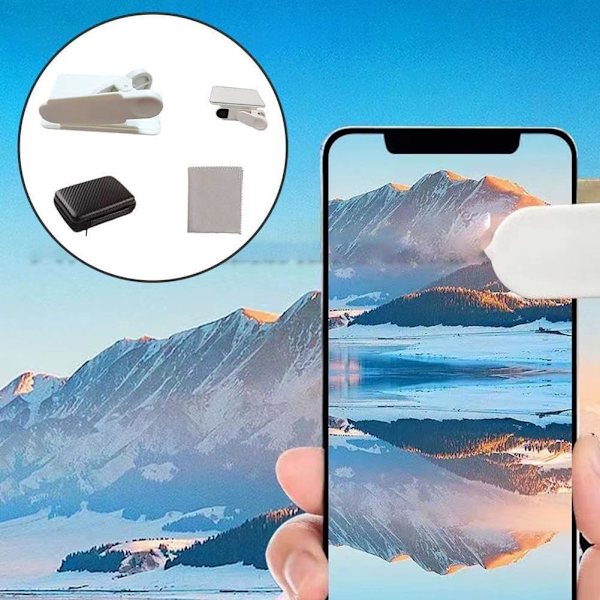 Smartphone Kamera Spejl Refleksion Clip Kit - 2023 Ny Justerbar Pho
