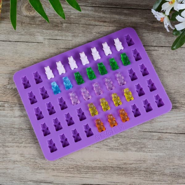 Gummyforme bjørnegodteri silikone - Mini størrelse chokolade gummyforme med 2 dr