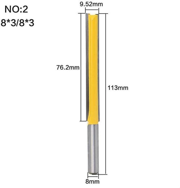 Hængsel Router Bit Træ Jig Karbid Bor Bits Tømrer Værktøj, 76mm