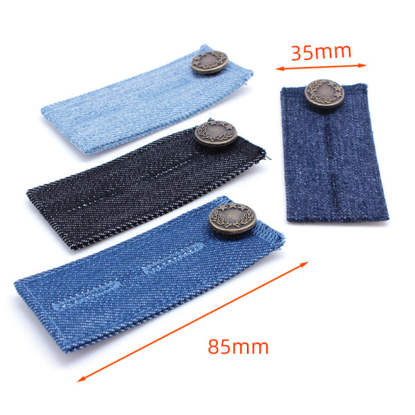 4-pack jeans midjebandsförlängning knappjustering bältespänne