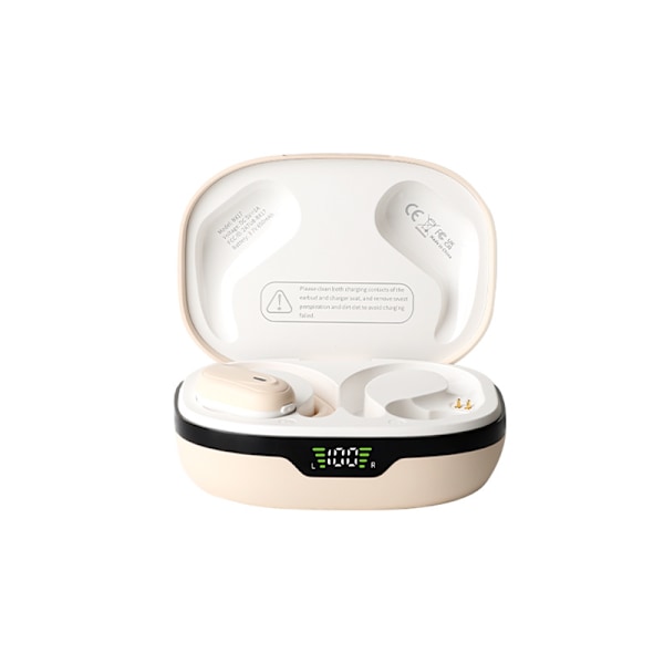 Trådløse in-ear-hodetelefoner, trådløse in-ear Bluetooth-hodetelefoner, smarte digitale støyreduserende sportshodetelefoner, vanntette, hudfarge