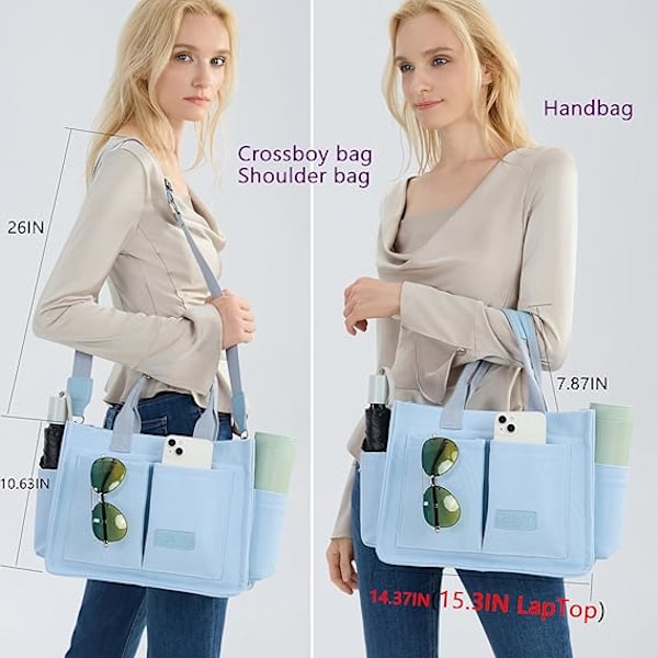 Canvas Tote Taske til Kvinder, Håndtaske til Kvinder, Tote Tasker, Skuldertasker, Arbejdstaske, Laptop Taske, Taske til Rejser, Sygeplejerske, College, Gave