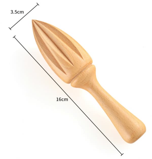 16 cm spetsig citronpress i trä