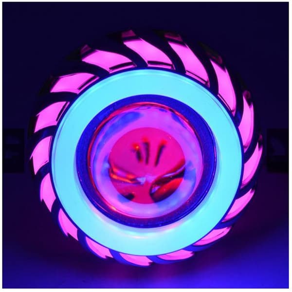 Superljus 12V Motorcykel Universal LED-strålkastare Projektorlins Dua