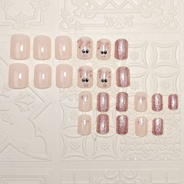 Glitter Lösnaglar, Bärbara Nageltippar