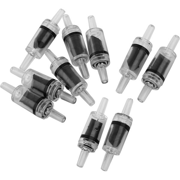 Akvarie CO2 Luftpumpe 4mm Envejs Slange Inspektionsventil (10stk)