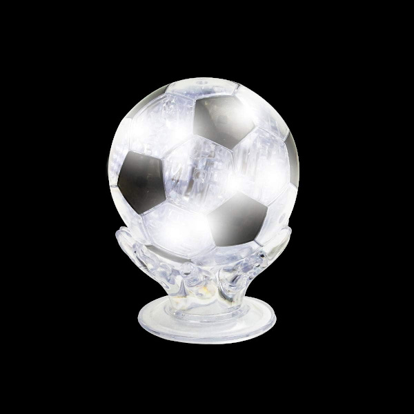 3D Krystal Puslespil, kompatibel med børn, Fodbold Puslespil Bold Lysende, kompatibel med voksne