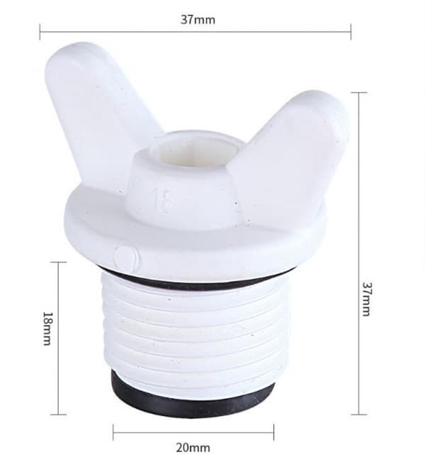Rørplugger - 15 Stykker 1/2\" Utvendig Gjenget Rør Hex Plug, Blindplugger, for Vaskemaskin, Oppvaskmaskin, Kraner, Rørleggerarbeid