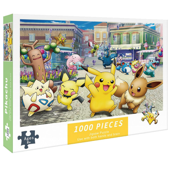 1000 brikker puslespil til voksne, Pikachu 75*50cm