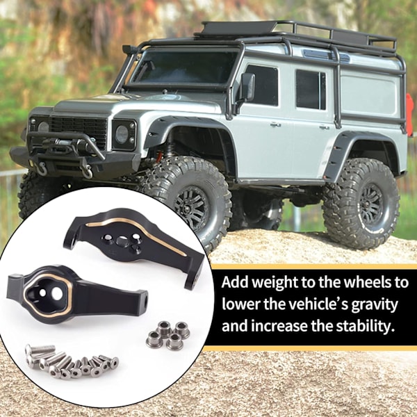 2st Mässingshjulspindlar för Traxxas TRX4 RC Bil