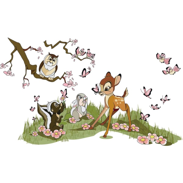 Bambi Väggdekaler Skogsdjur Väggdekaler för Baby Nursery Kids Be