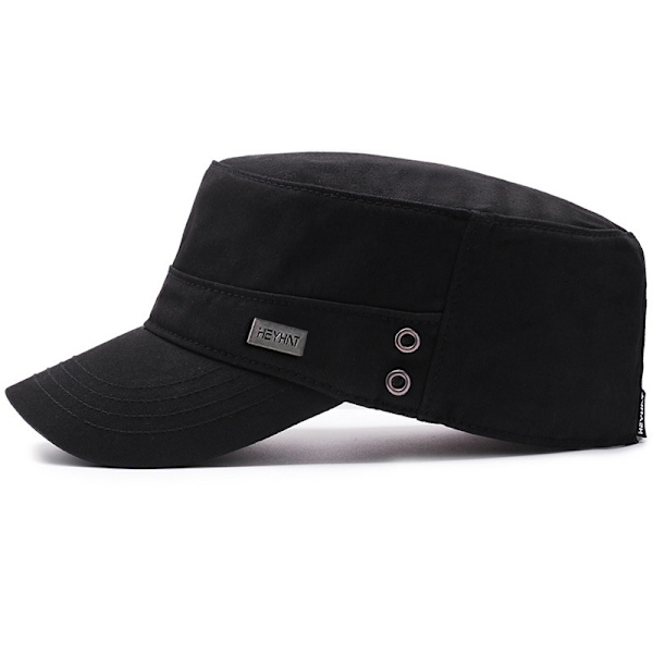 Herrar Kadett Mössa Tvättat Bomull Militär Mössa Unik Design Retro Platt Topp