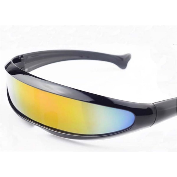 Solbriller for Cosplay Speilet Linse Visor Smal Cyclops Nyhet Del