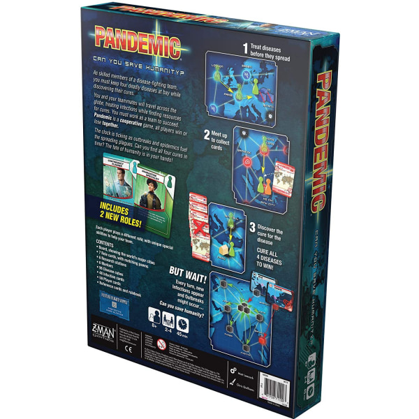 Pandemic Board Game (Basspel) | Kooperativt brädspel för vuxna
