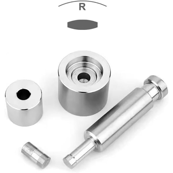 Käsin Tablettipuristin, pilleripuristin, pillerinvalmistustyökalu, sokerileikkurinvalmistuslaite kotiin, 6 mm, 13,7 * 4 cm, hopea