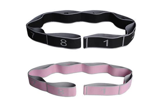 Yogaband, Stretchband med öglor för flexibilitet, Multi-loop Stret