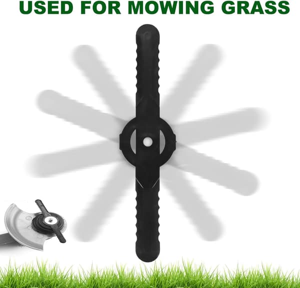 Pakke med 40 13,9 cm plastutskiftningsblader for gresstrimmer, plastblader