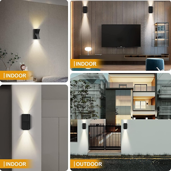 Moderni teollinen LED-ulkoseinävalaisin, 10w vedenpitävä Ip65, ulkoasennus