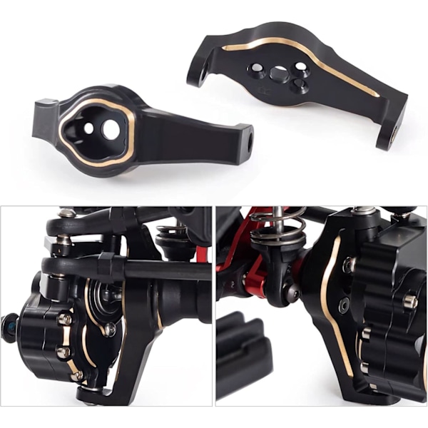 2st Mässingshjulspindlar för Traxxas TRX4 RC Bil