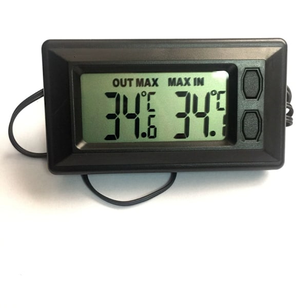 Bilinnvendig termometer og utvendig termometer LCD digital displa