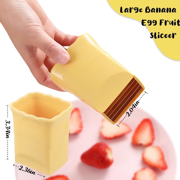 2-pack koppskärare | Äggskärare | bananskärare | Jordgubbsskärare