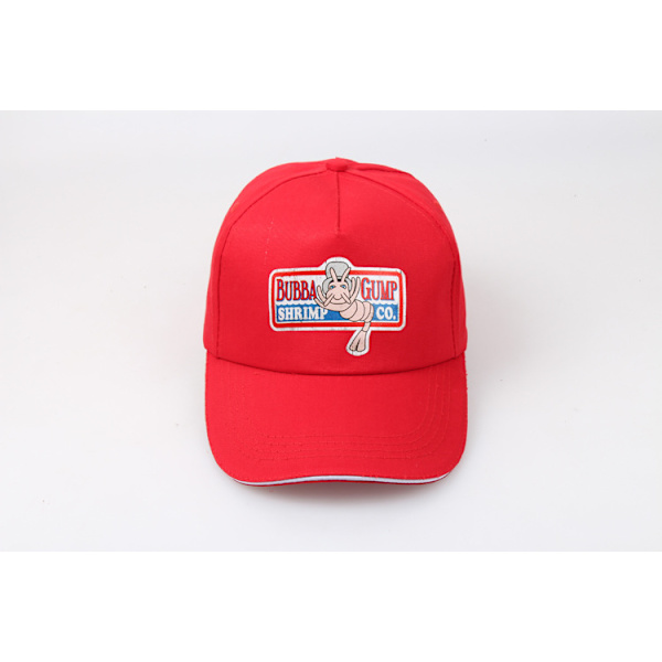 1994 Bubba Gump Shrimp Co. Forrest Baseball Cap Snapback Cap Co Rød