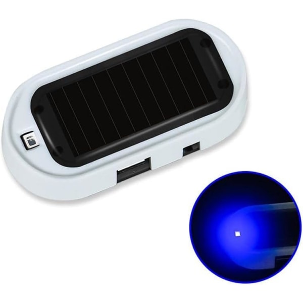 Bil Solenergi Simulert Dummy Alarm Advarsel Anti-Theft LED blinker
