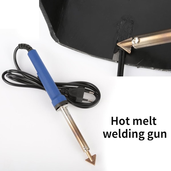 Plastsvejsning, Plastreparation, Plastsvejsning, Plastsvejsekit med Stang, Varmt Jernstel og Stålbørste Plastsvejsning til Bilkofanger