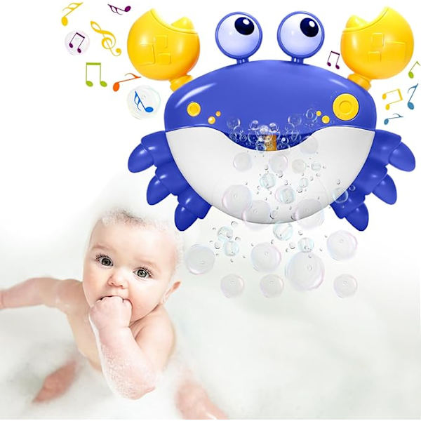 Badleksaker för småbarn: Babybadleksaker, krabba badleksaker, bubbelmaskin