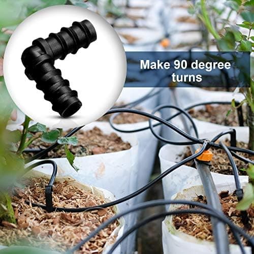 Rørkoblinger kompatible med 16 mm vanningssystem (albue)