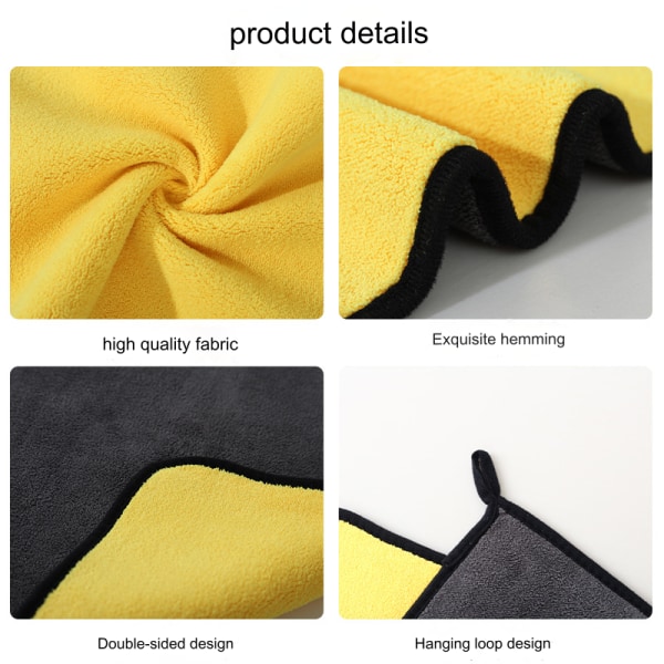 Microfiber bilhåndklæder, ultraabsorberende mikrofiberhåndklæder - hurtigtørrende