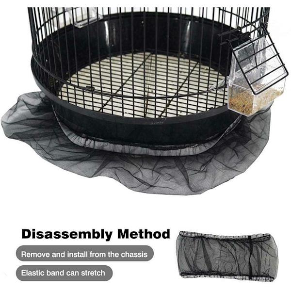 Universal Bird Cage Seed Catcher, Seed Catcher Guard Net Cover, Papegoja N
