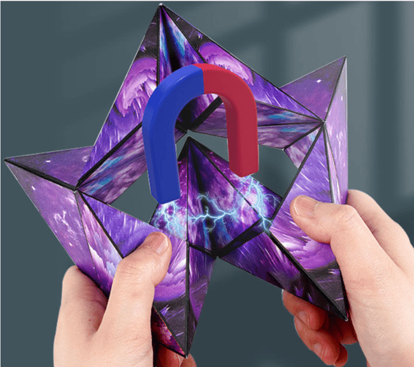 3D Magnetisk Rubiks Terning Lilla