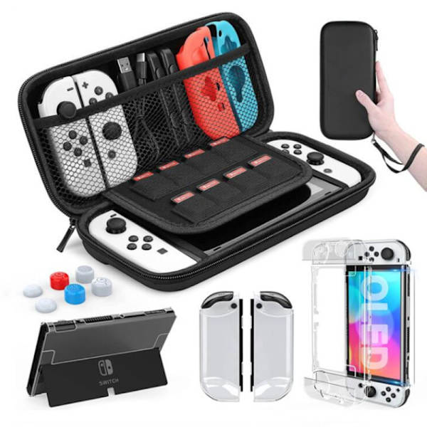 Hård förvaringsväska - Nintendo Switch-fodral - Förvaringsväska Svart