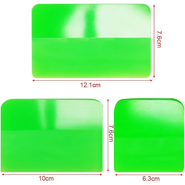 3 i 1 TPU Squeegee Material, PPF Squeegee, Bil Anti-Scratch Gummi Squeege