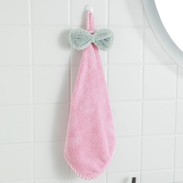 Sett med 3 Kjøkken- og Baderomshåndklær i Korallfleece Mikrofiber - Tørk Hendene Dine Umiddelbart (Lyse Farger)
