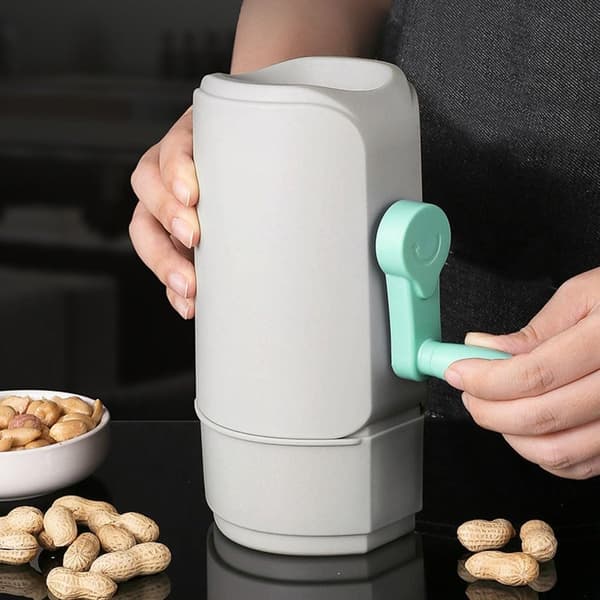 Peanøttskreller Manuell Roterende Peanøttskrellingsverktøy med Sklisikker Base Automatisk Peanøttskreller, Barnevennlig