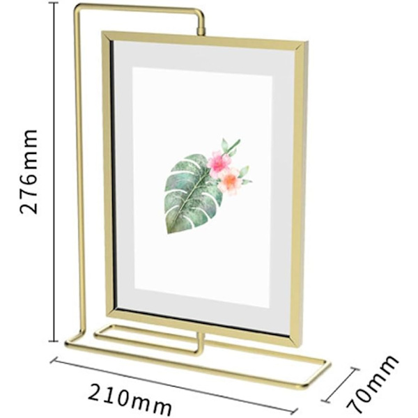 Bilde Ramme, Gull Bilde Ramme Bordplate Display for 5x7 4x6 6x8 foto, M